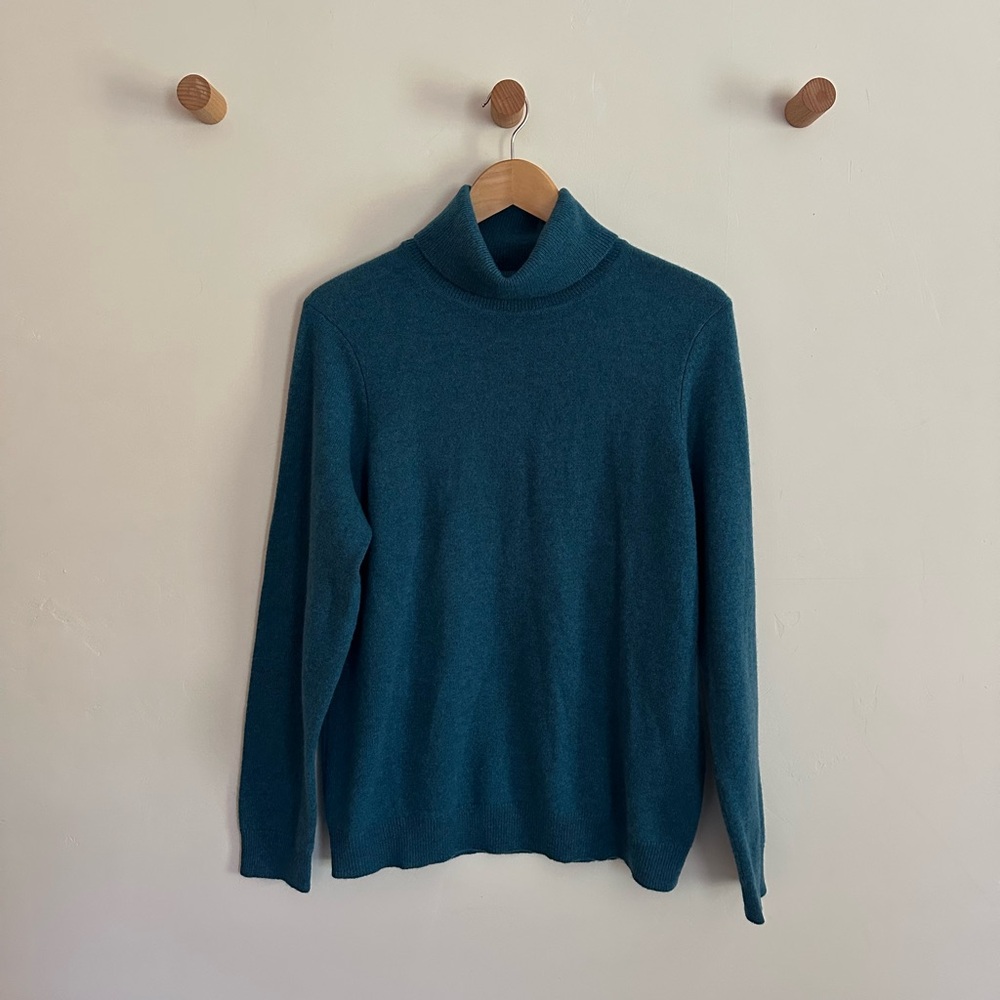 Charter Club Teal Turtleneck Sweater
